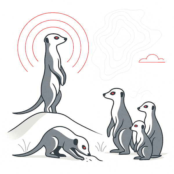 Suricatas vigilantes